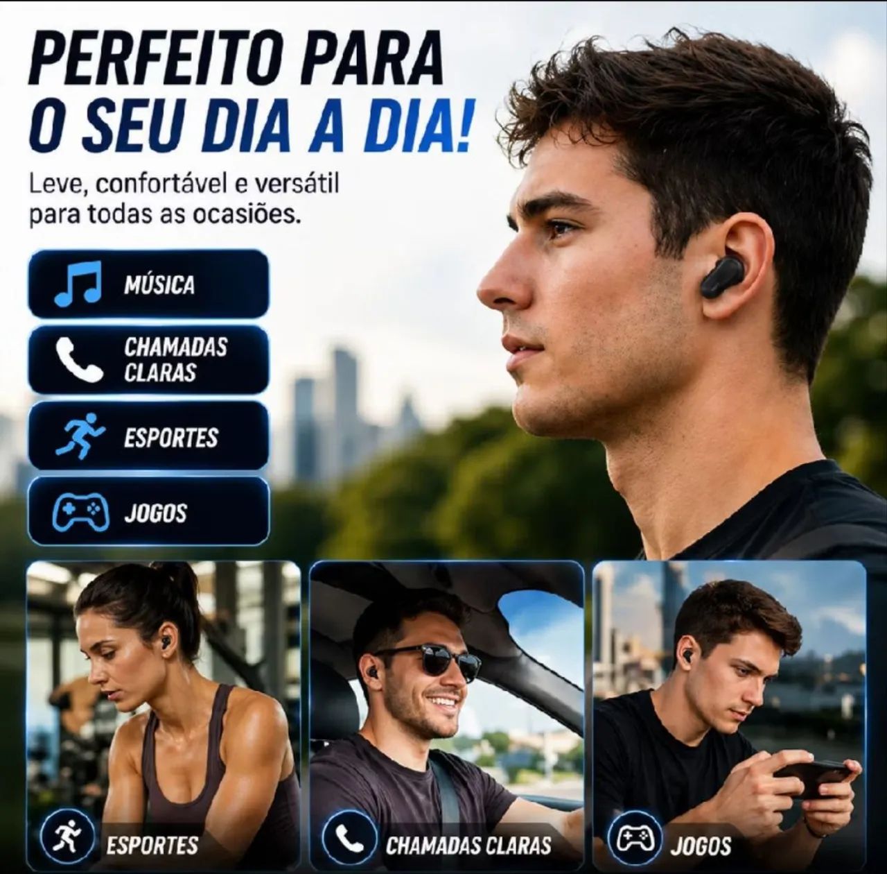 Fone de ouvido Bluetooth  - Foto 2
