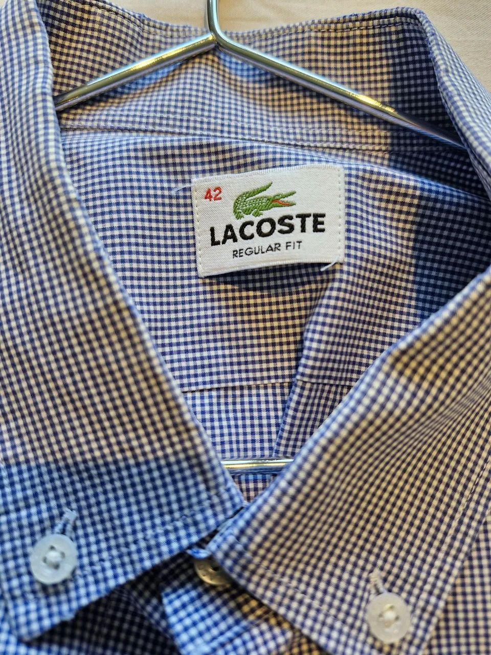 Camisa social original lacoste regular fit tam. 42 - Foto 2