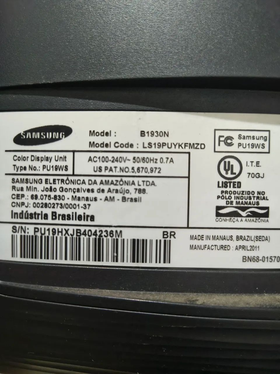 Samsung SyncMaster B1930N - Foto 3