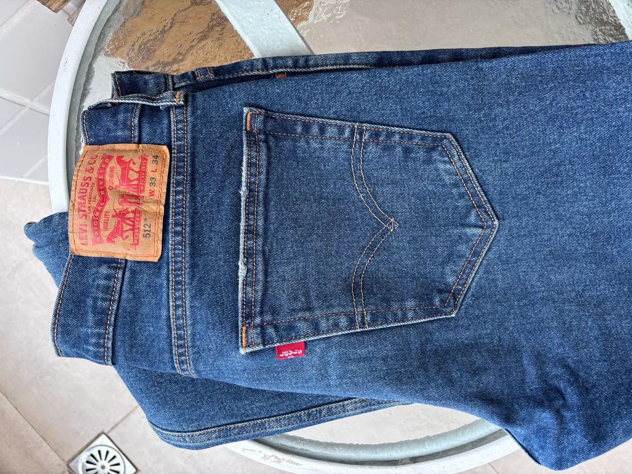 Calça Jeans Levis 512 Slim Taper Lavagem Média  - Foto 4