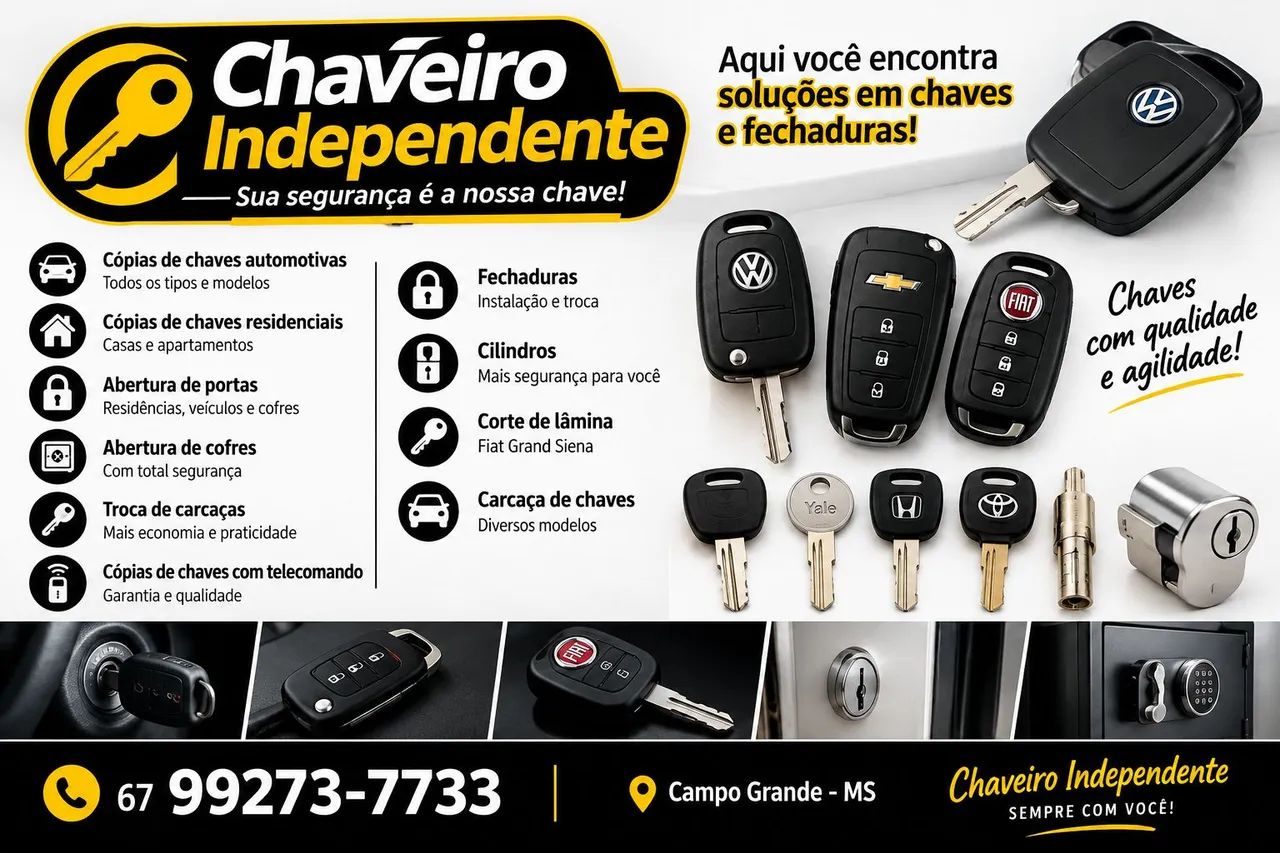 Chaveiro independente.