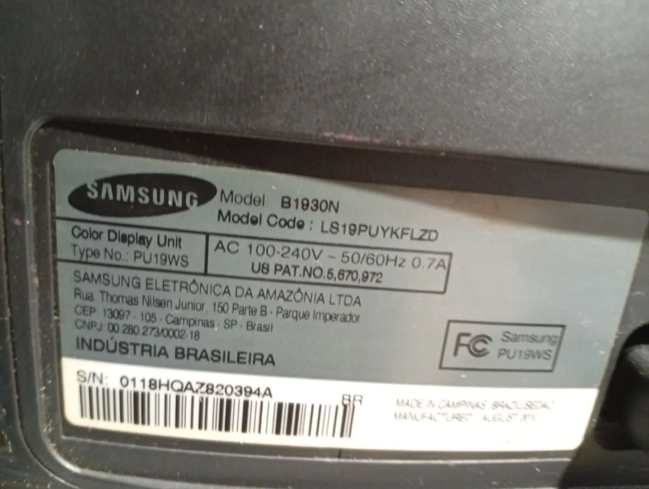 Monitor Samsung 19 polegadas  - Foto 2