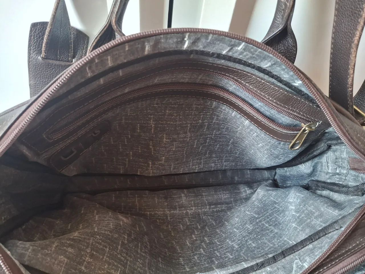 Bolsa pasta executiva couro legítimo - Foto 3
