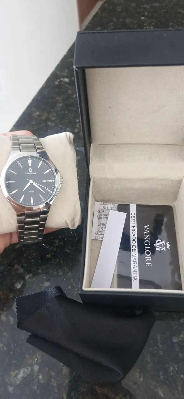 Relógio novo na caixa. Vanglore Upclassic 4355A 40mm Prata  - Foto 3