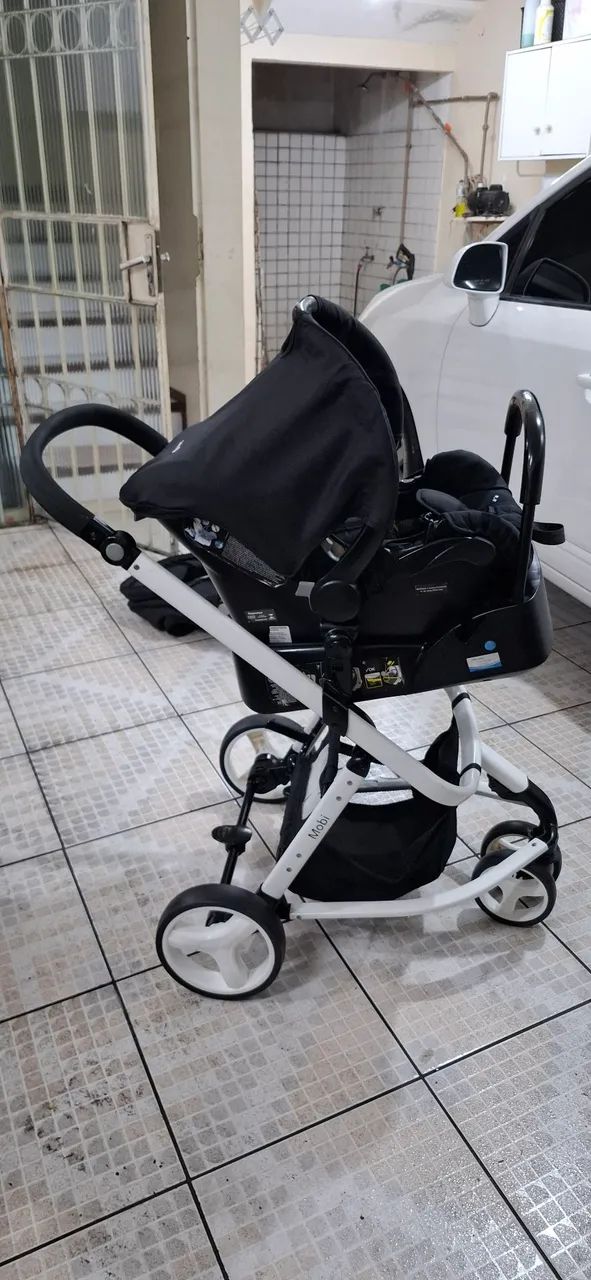 Carrinho Safty 1st como novo, pouco usado, completo com Moisés e bebê conforto - Foto 5