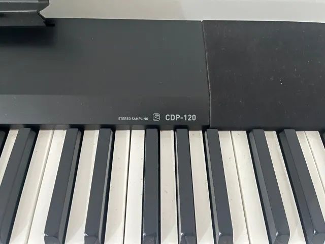 Piano Casio CDP-120 + Suporte Fixo do Piano + Banqueta - Foto 2