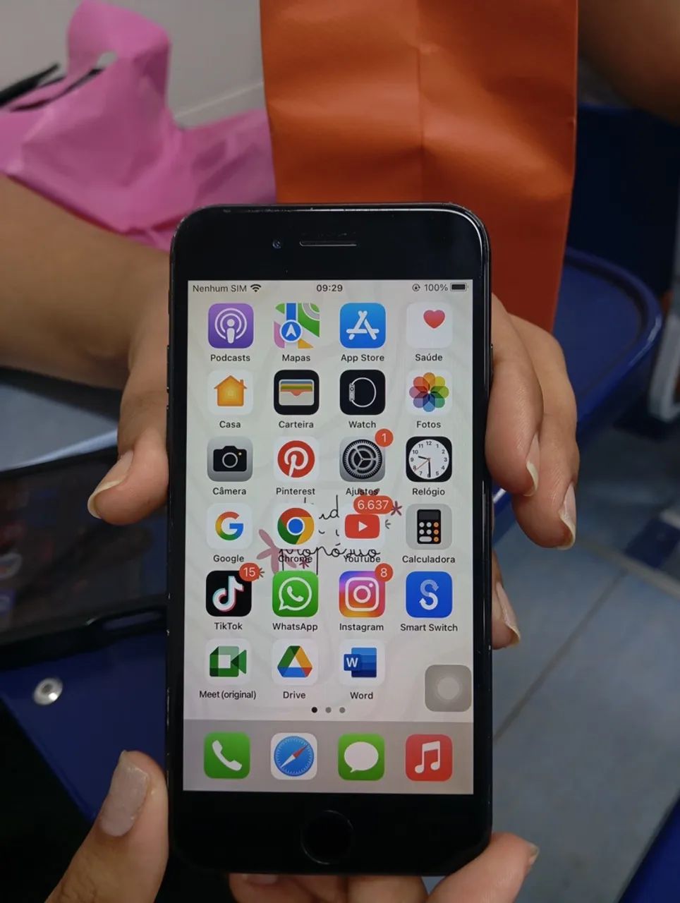 iPhone 7  Preto 128gb