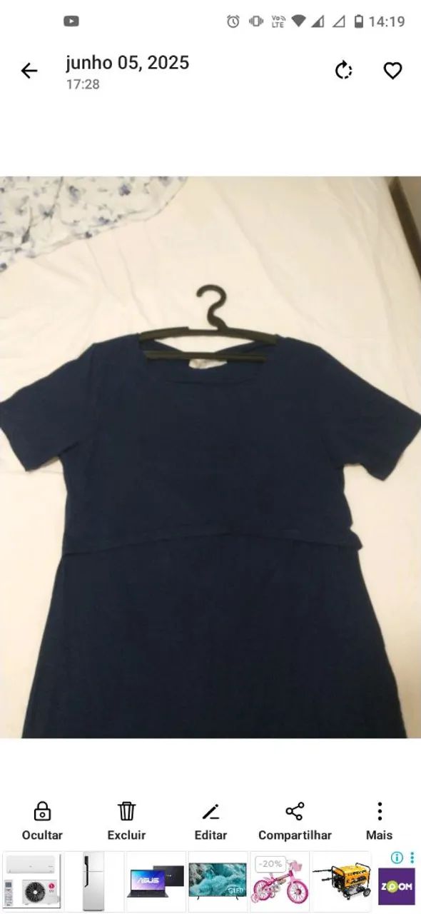 Vestido para amamentação 