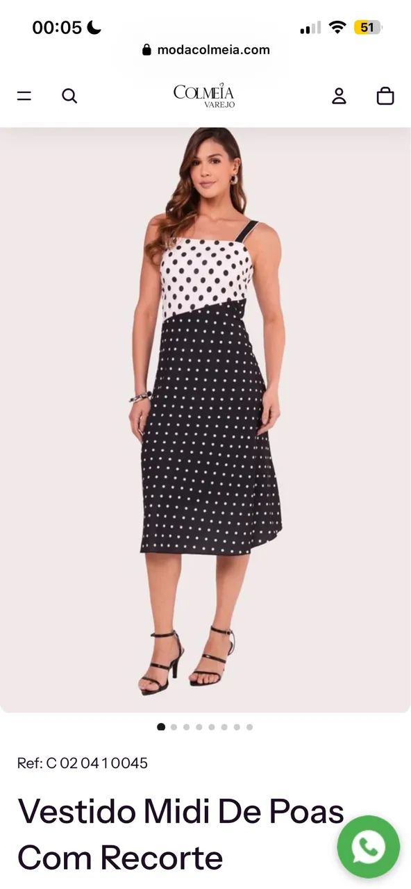 Vestido Midi - Colmeia - Foto 2