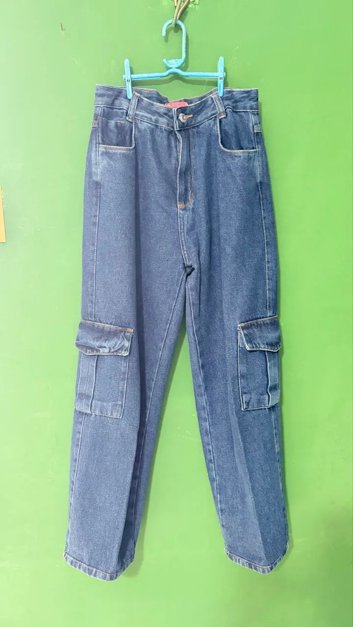 Calça cargo JEANS - Tamanho 42 - Foto 5