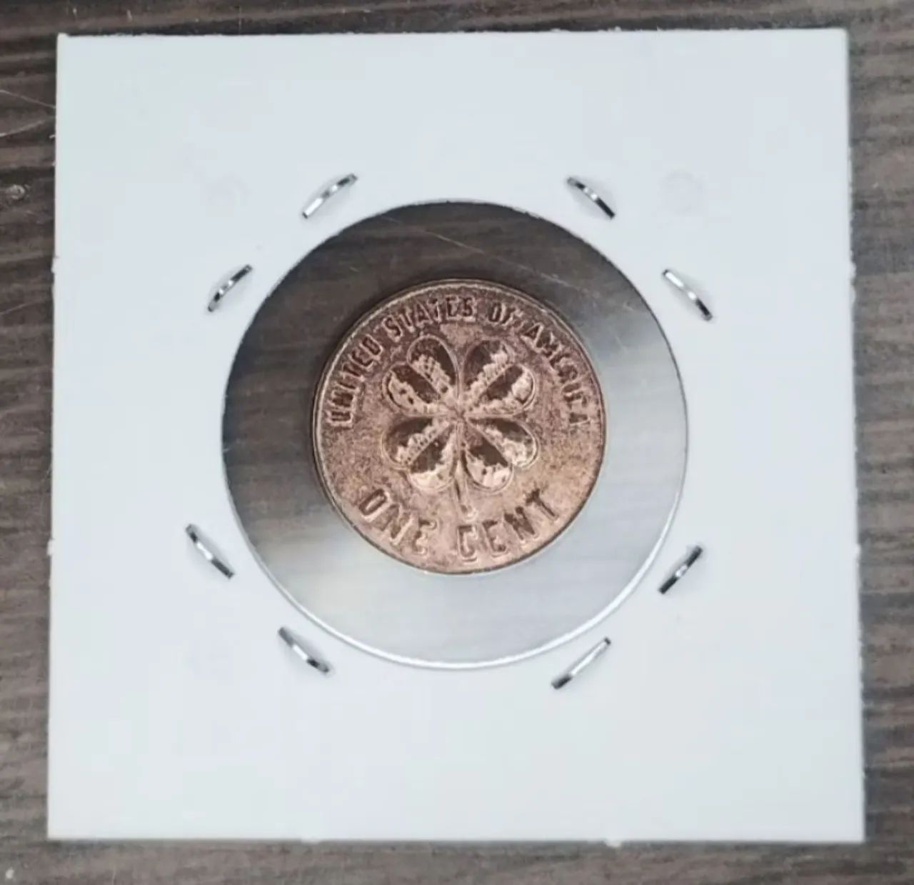 Moeda de 1 centavo da sorte