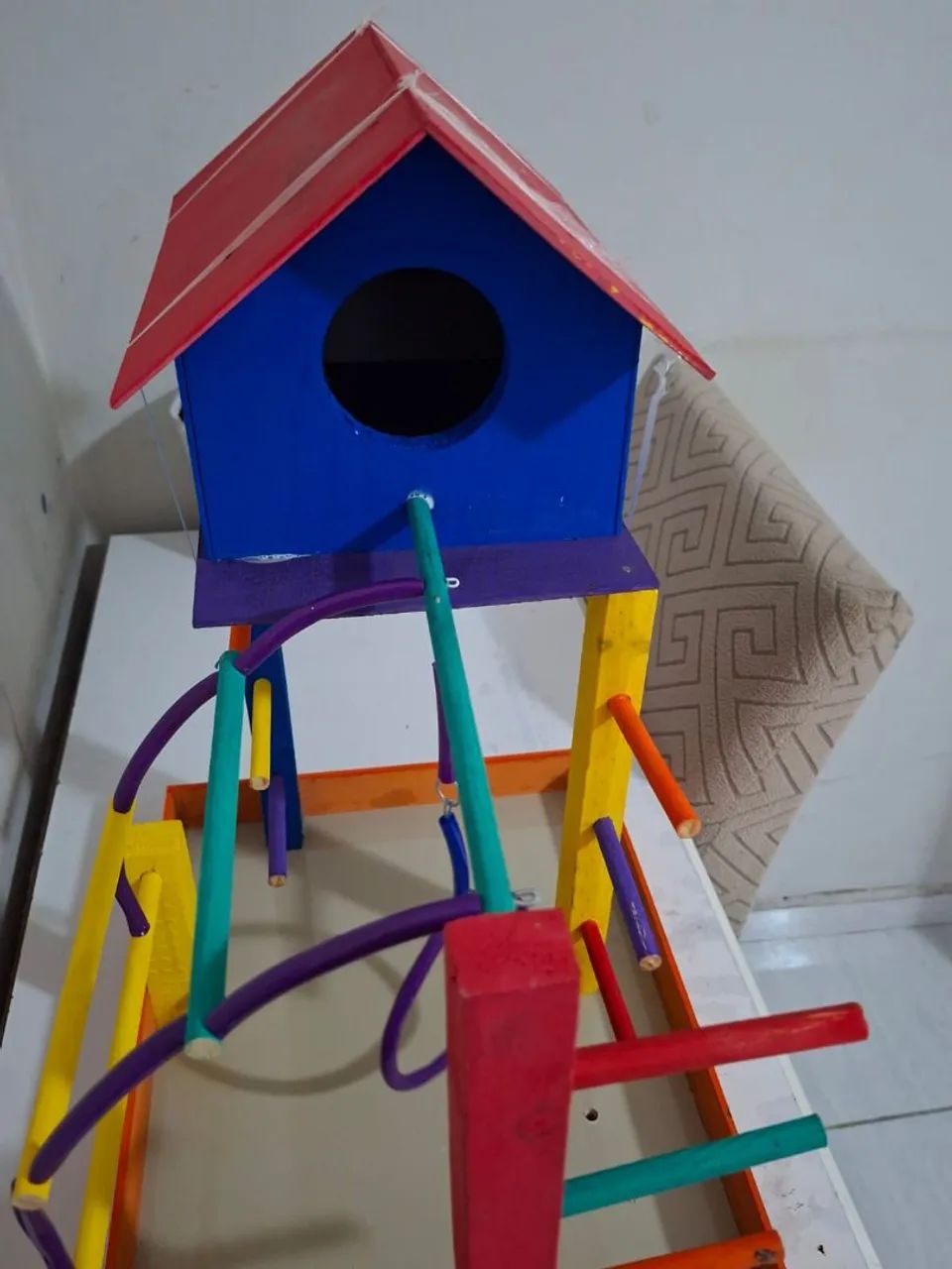 Casinha de Passarinho, toda de madeira! - Foto 4