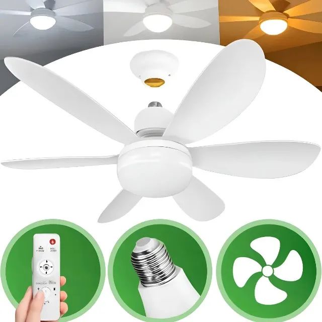 Oferta!!! Lampada Led com Ventilador Teto