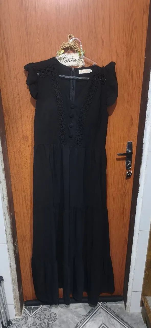 Vestido preto longo  - Foto 2