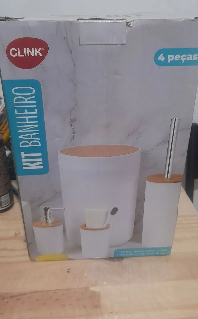 Kit de banheiro de bambu - Foto 3