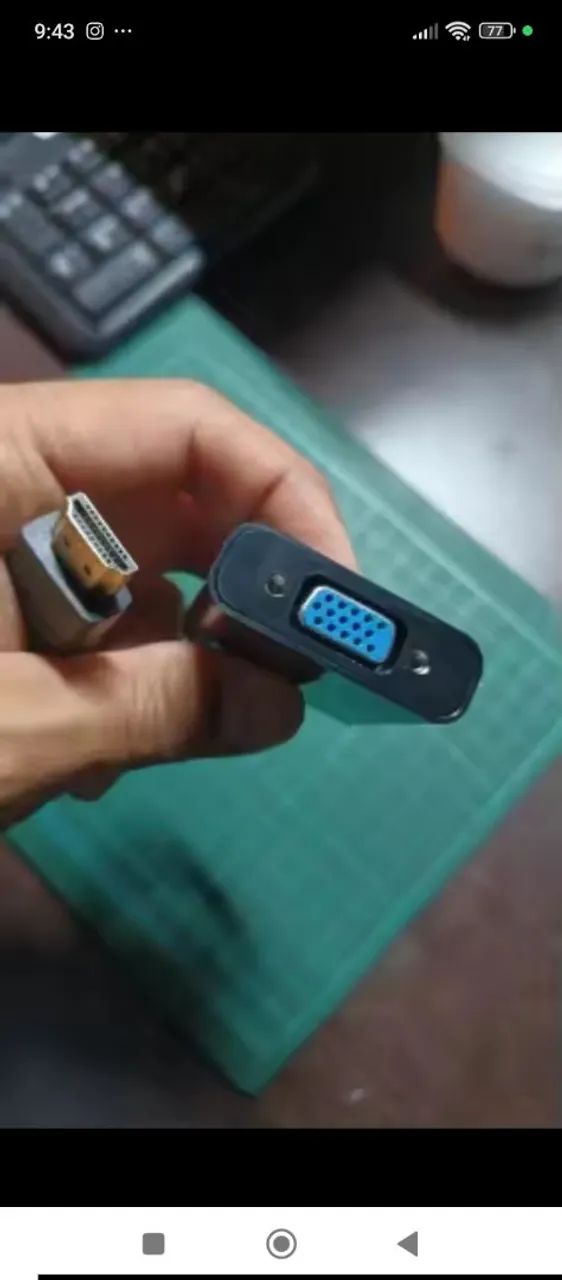 Cabo Adaptador HDMI para VGA 