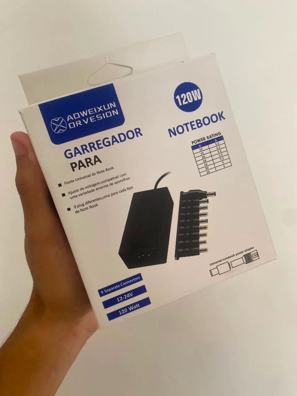 Carregador universal para notebook
