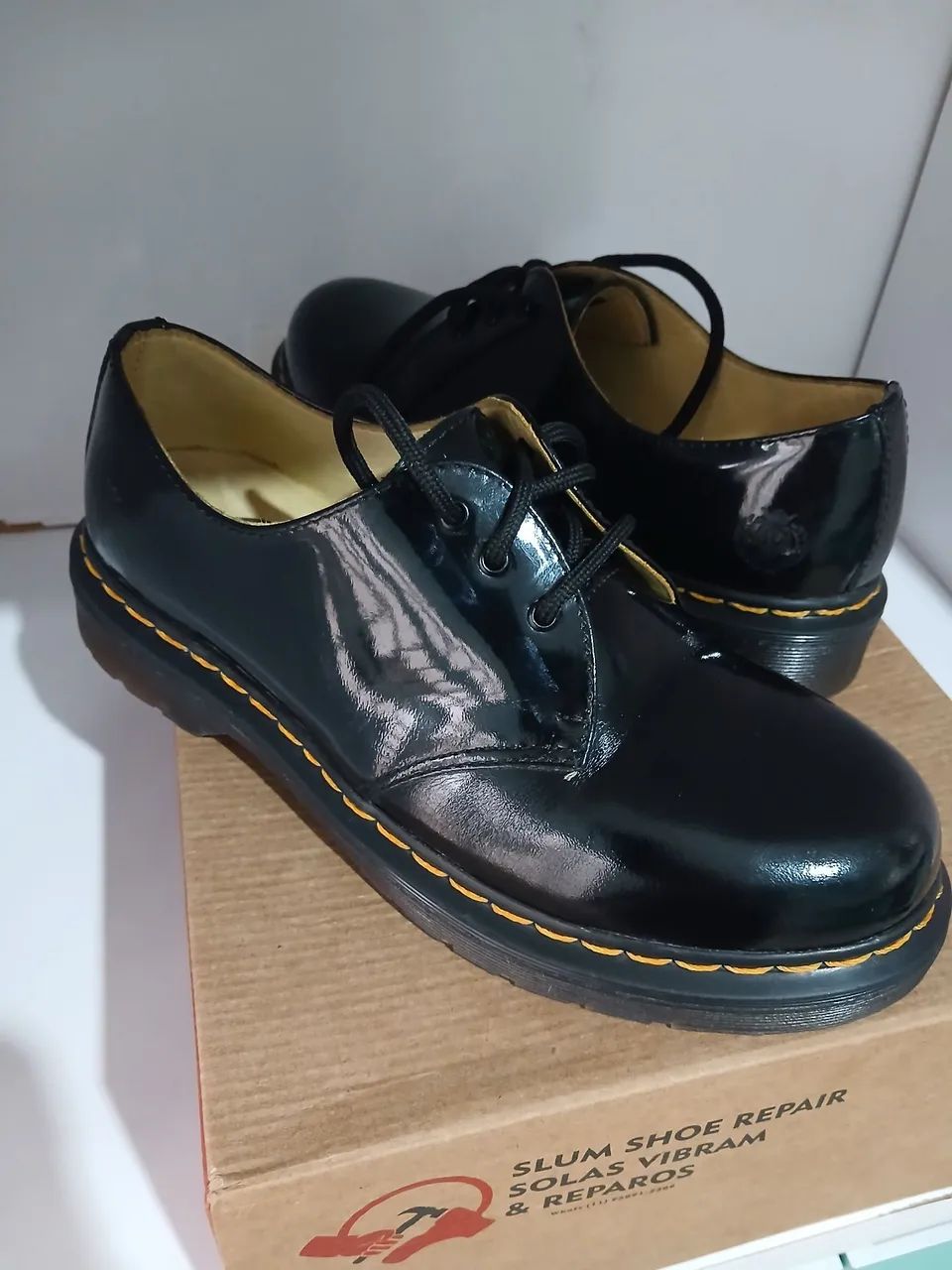 Sapato de couro slum brand