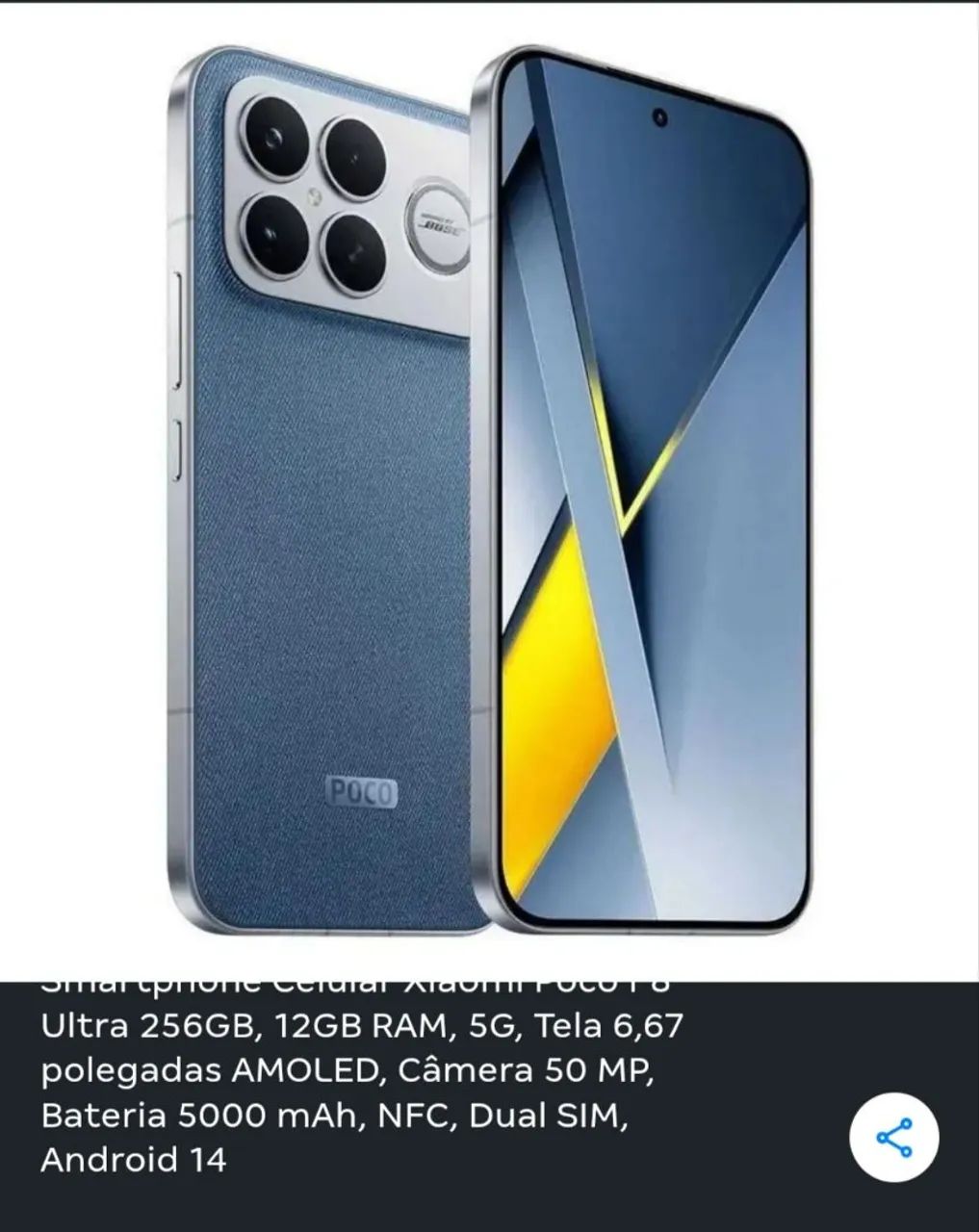CELULAR POCO F8 ULTRA 256 GB / 12 GB LACRADO NA CAIXA - Celulares