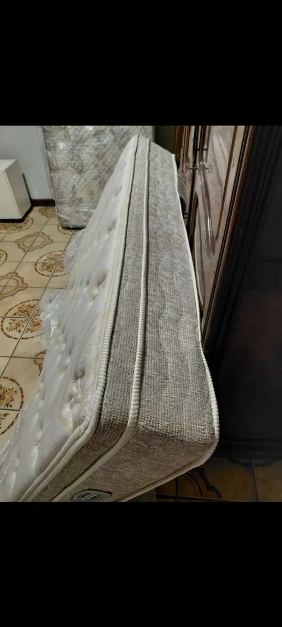 Colchão Simmons Modelo Cleveland Solteiro e Cama Box Ortobom - Foto 3