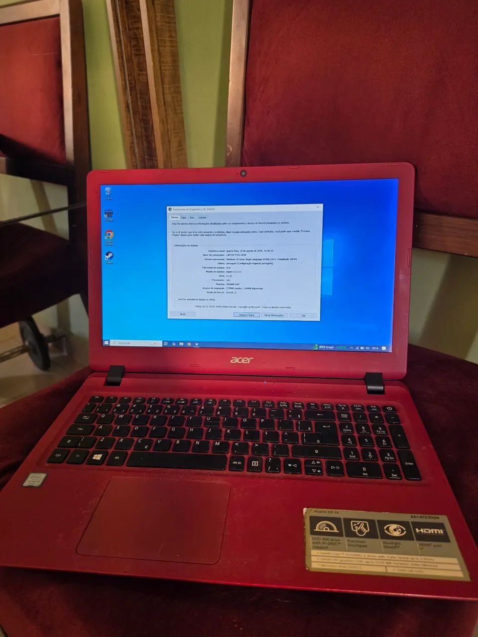 Notebook Acer ES1-572