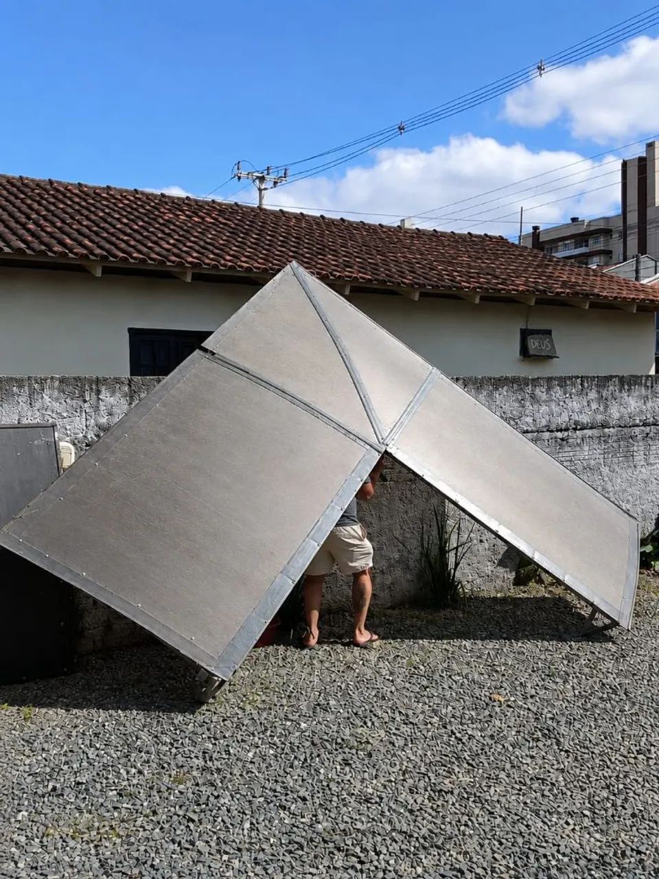 Toldo reto e um em L