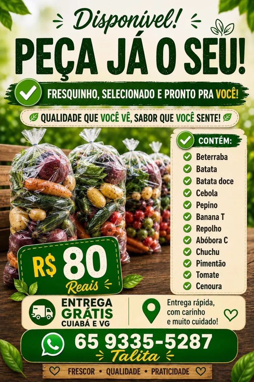 Cesta de verduras e frutas  - Foto 2