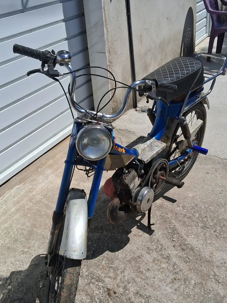 Mobilete Monark 50cc Azul (Motor a combustão) - Foto 2