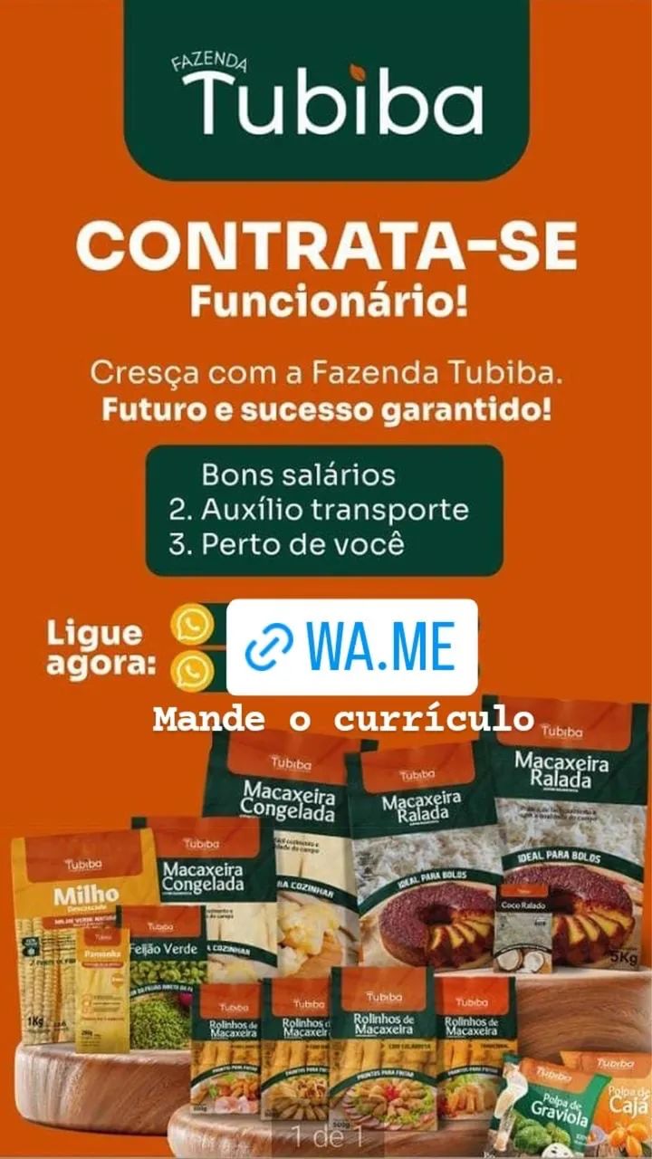 Vaga para vendedor e entregador 