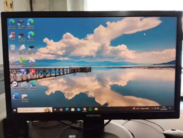 Monitor LED Positivo 19  Polegadas(com botão Liga emperrado) Com Garantia - Foto 2