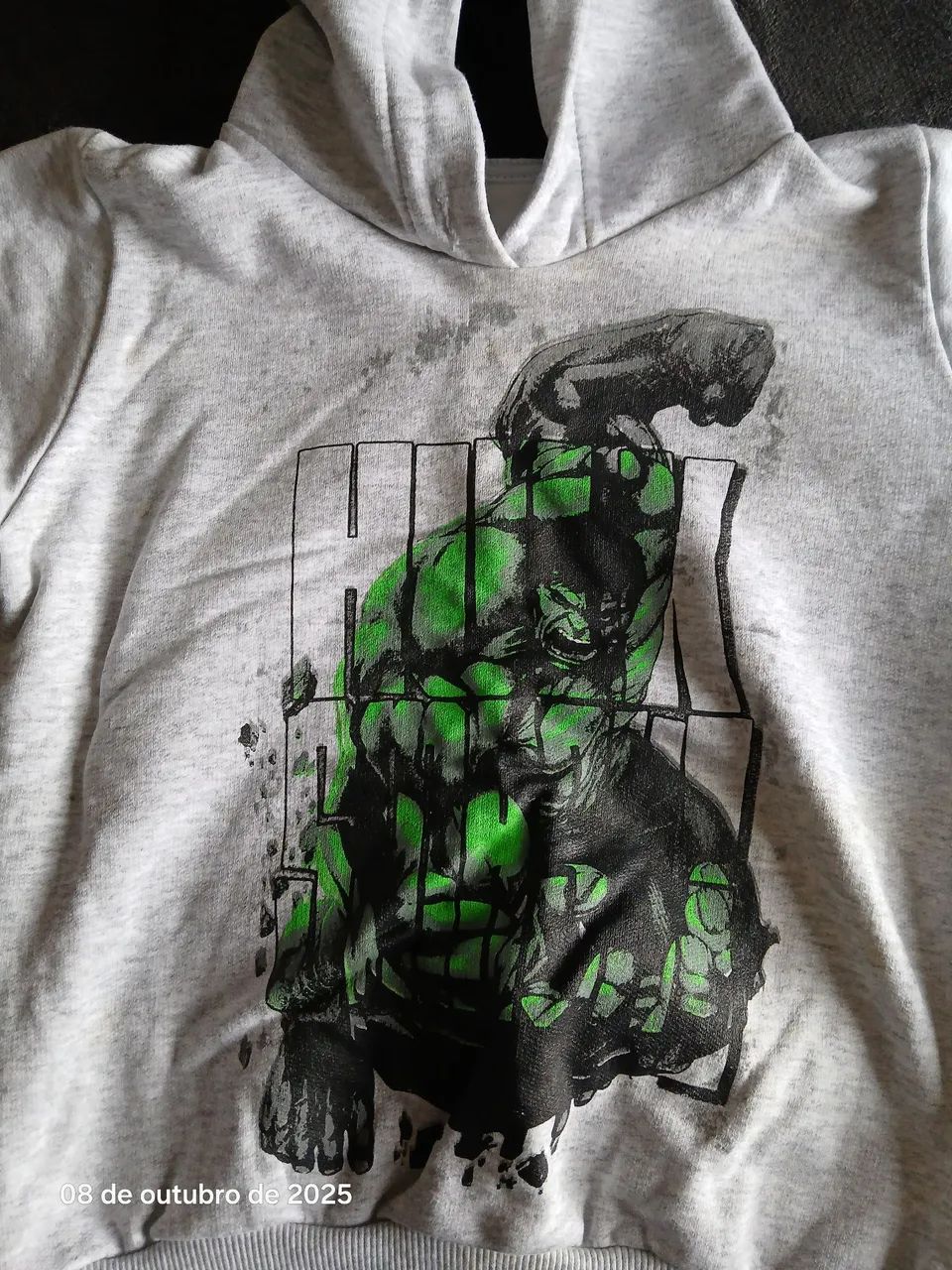Blusão Moletom infantil Hulk Tam. 4