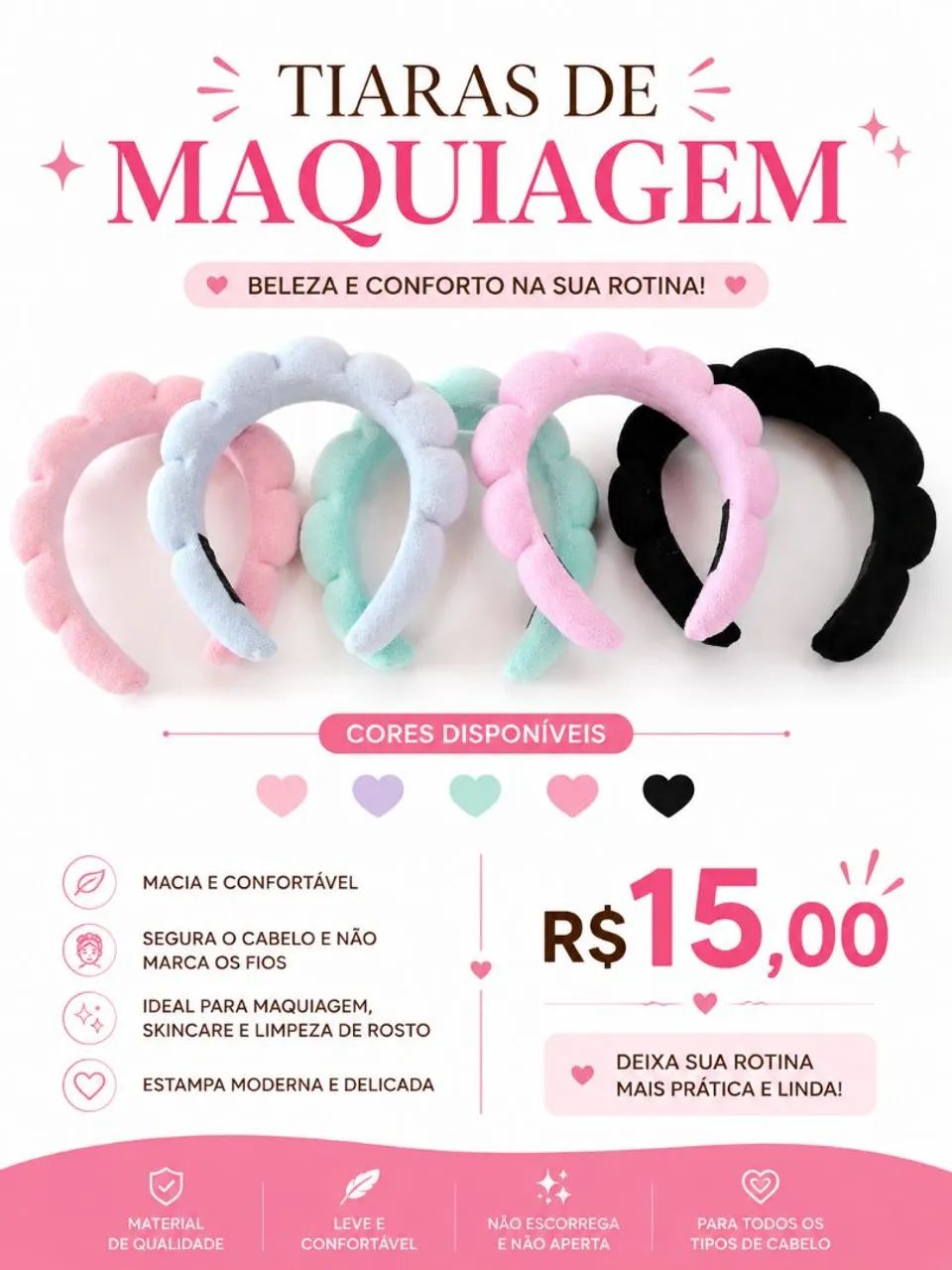 Tiaras de maquiagem