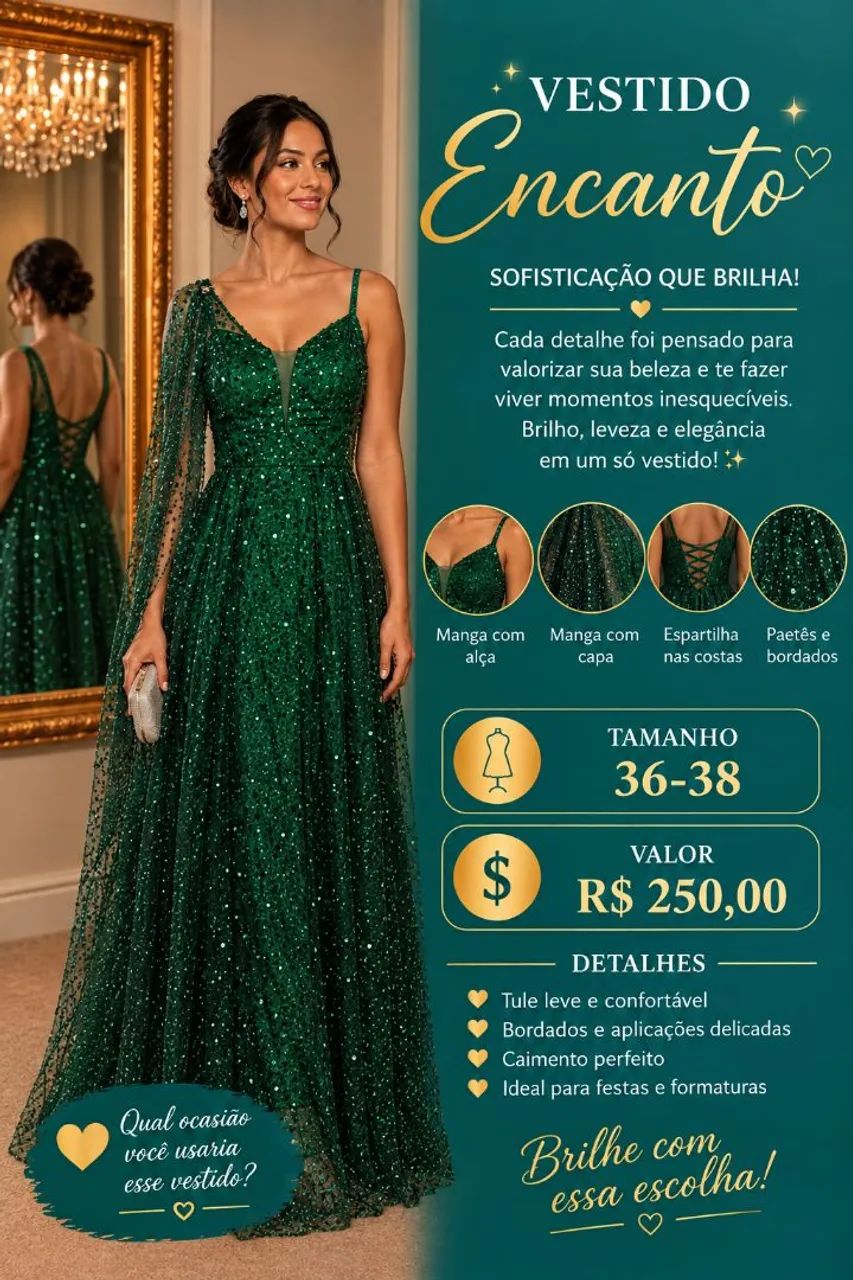 VESTIDO ENCANTO VERDE 