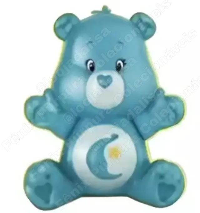 Luminária Ursinhos Carinhosos Giraffas Azul Lua Hora De Dormir Original Lacrado