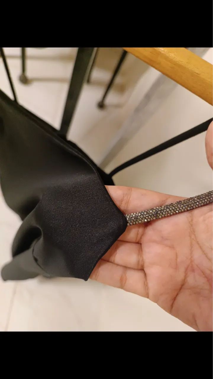 Vestido Cetim alça brilhosa  - Foto 4