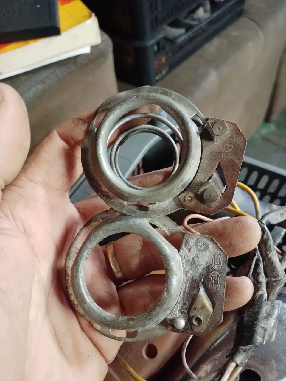 Soquetes do farol olho de boi fusca (cibie) - Foto 2