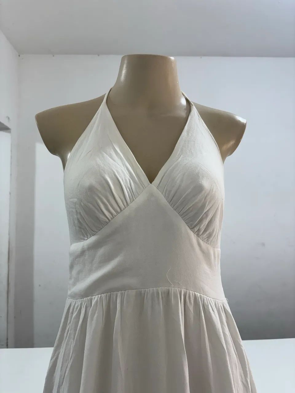 Vestido Branco Longo Amarração