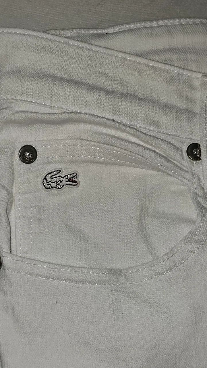 Calça Branca Lacoste L!VE Original - Slim Fit - Foto 3