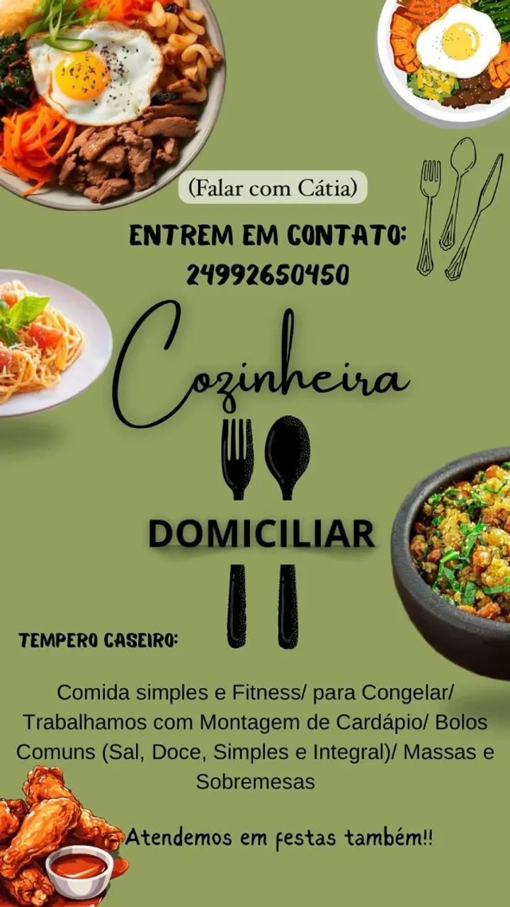 Cozinheira domiciliar