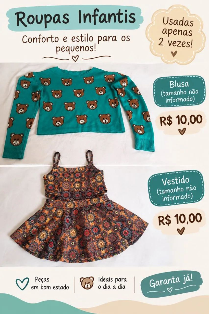 Blusas 10 reais 
