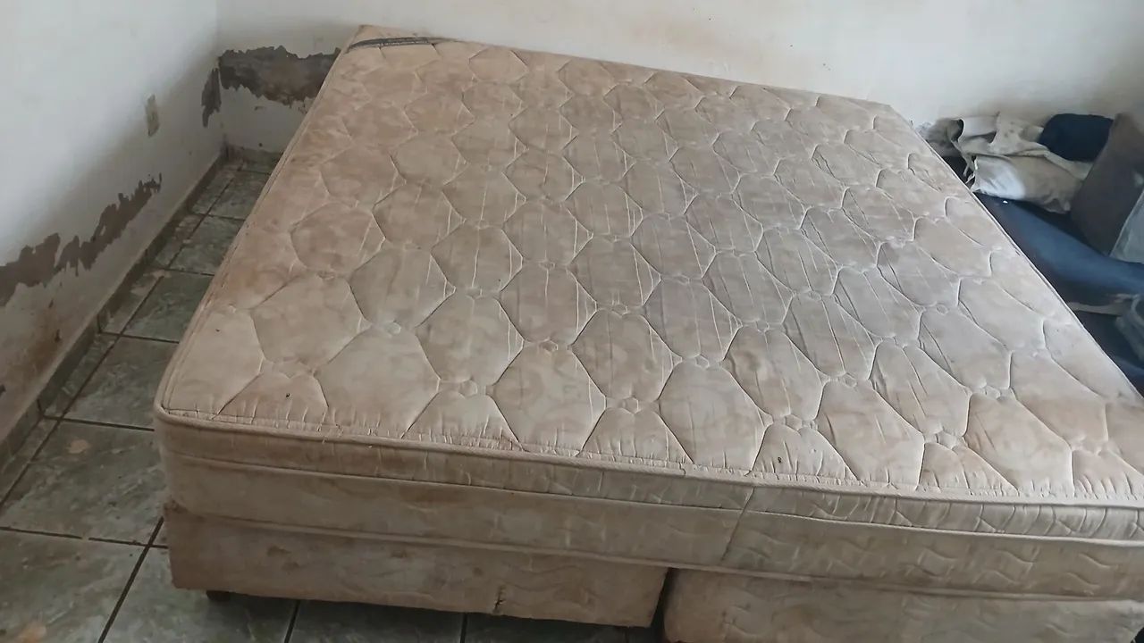 Cama king size casal, colchão com molas - Foto 2