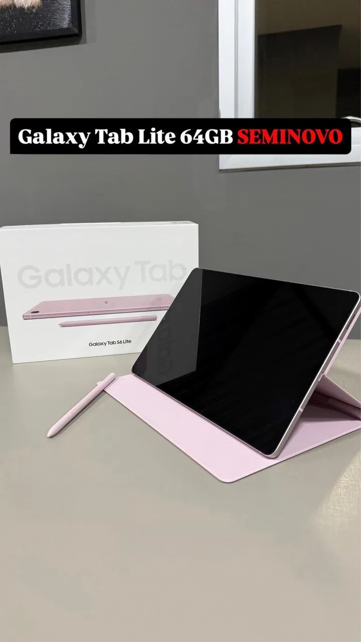 Samsung Galaxy Tab S6 Lite 64GB Rosa com S Pen Original  