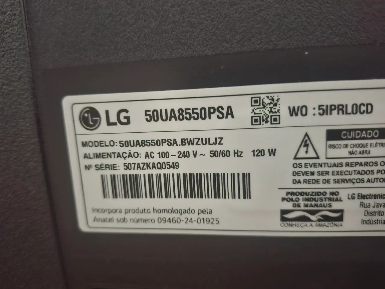 Tv LG tela quebrada 