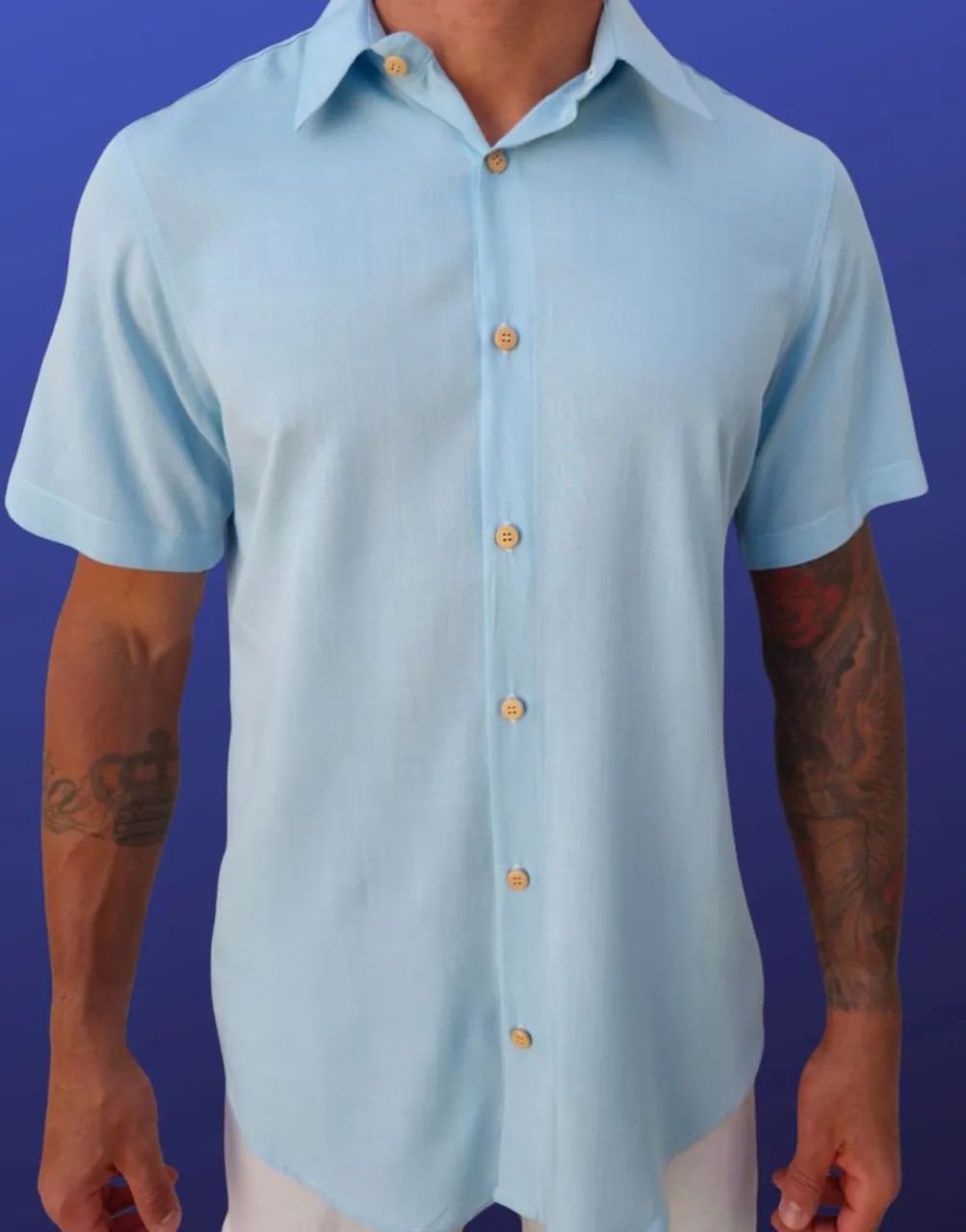 Camisas manga curta lisas - Foto 3