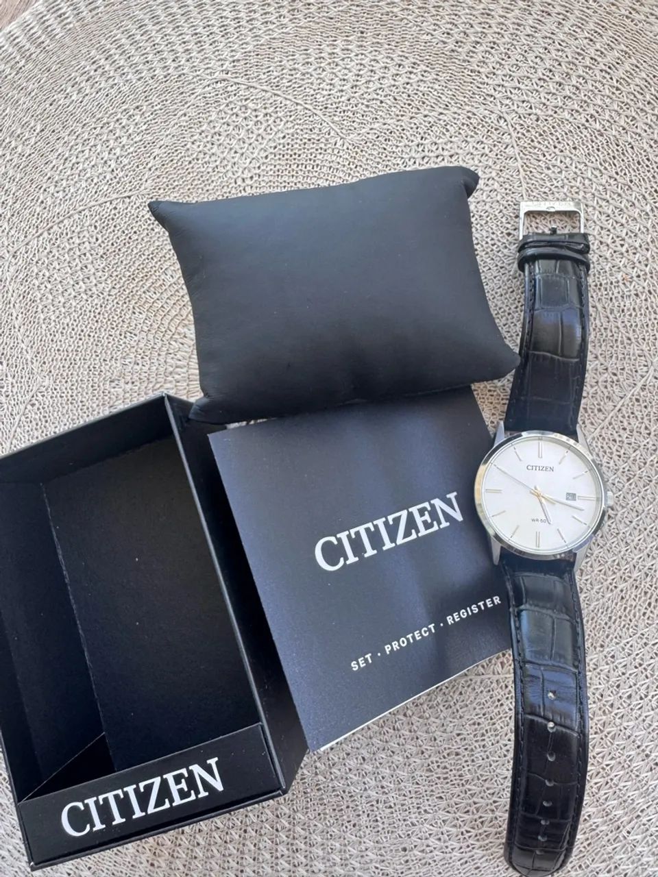 Relógio Citzen 39mm Pulseira couro original  - Foto 2