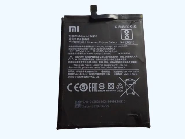 bateria original mod bn36 xiaomi mi a2