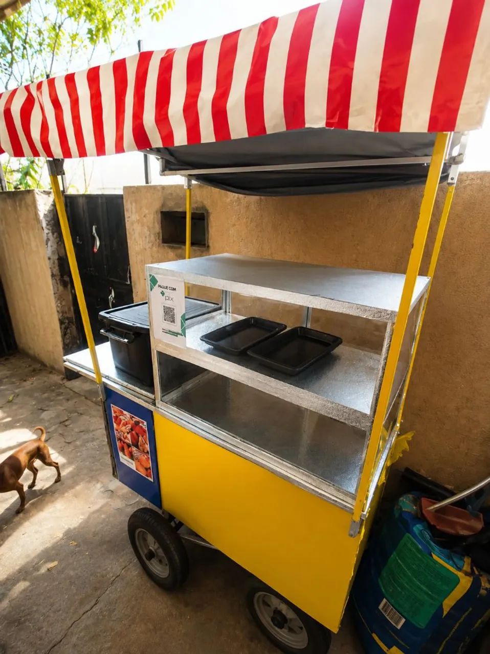 Vendo carrinho lanche com kit lanchonete  - Foto 5