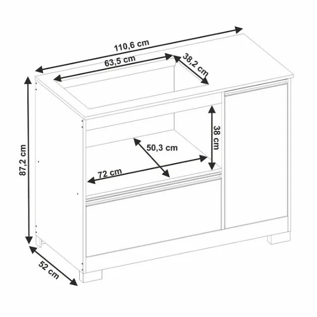 BALCAO PARA COOKTOP NT 3050 NOTAVEL - Foto 3