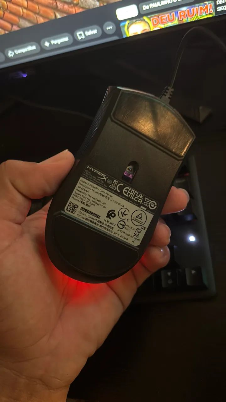 Vendo teclado e mouse HyperX em perfeitas condições/ ACEITO PROPOSTAS E TROCAS - Foto 3