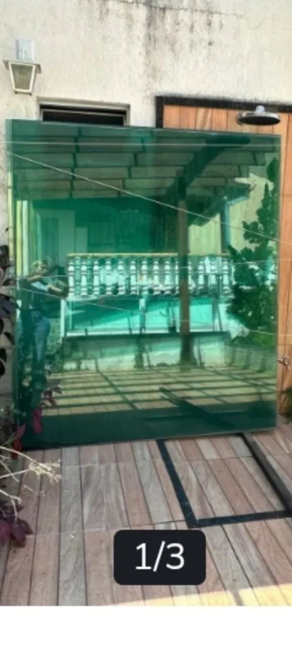 Vidro blindex verde